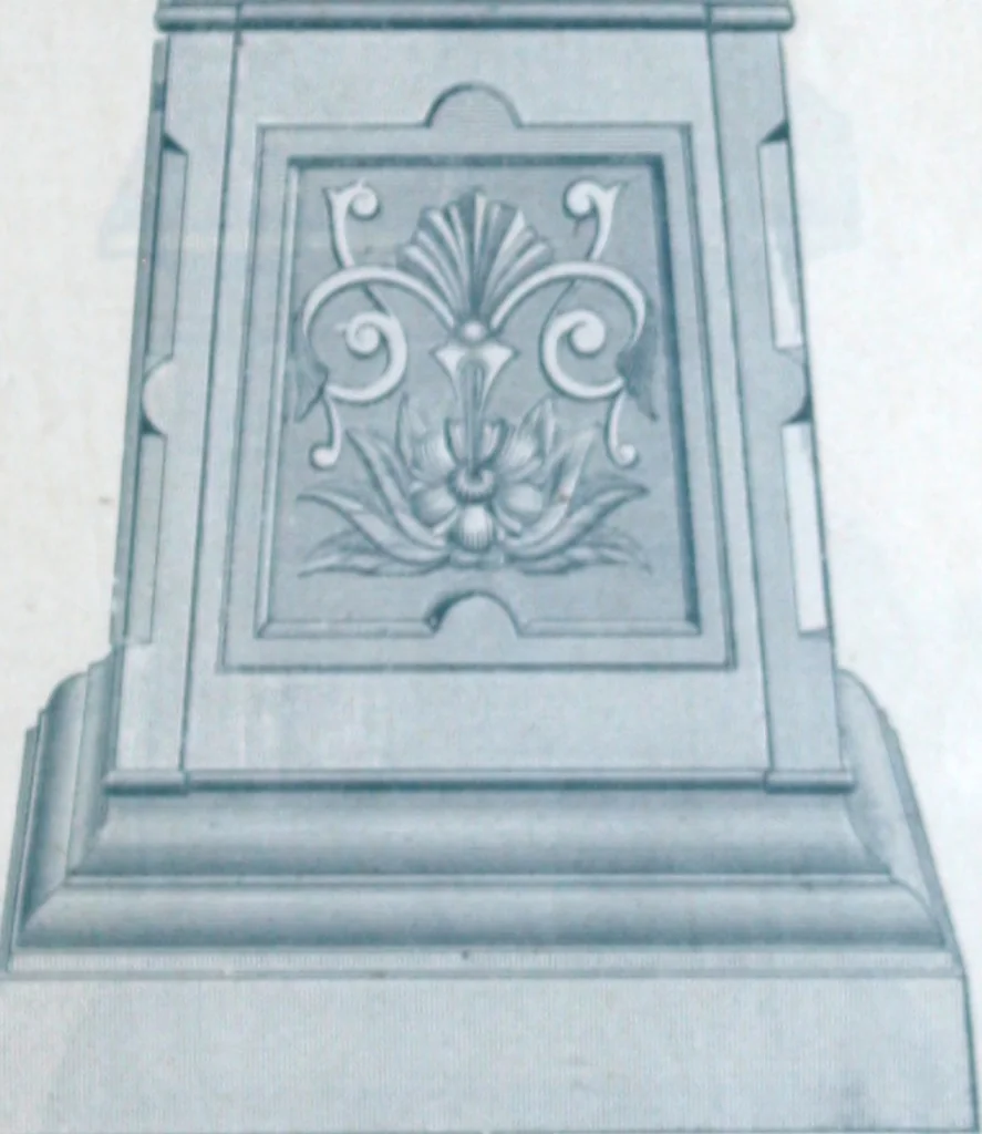 An illustration from Catalogue of vases, settees, fountains and other lawn furniture, 1904, leaf 6