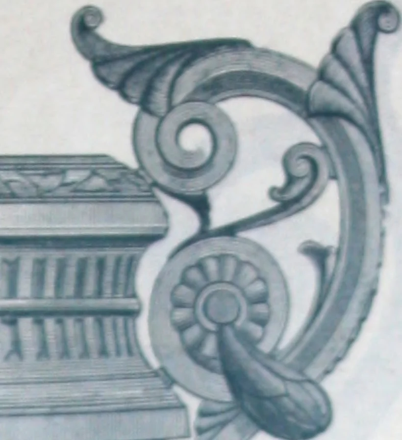 An illustration from Catalogue of vases, settees, fountains and other lawn furniture, 1904, leaf 6