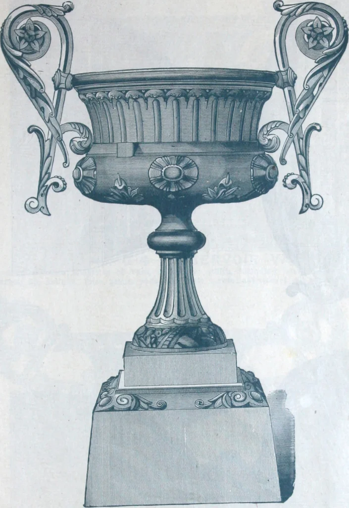 An illustration from Catalogue of vases, settees, fountains and other lawn furniture, 1904, leaf 8