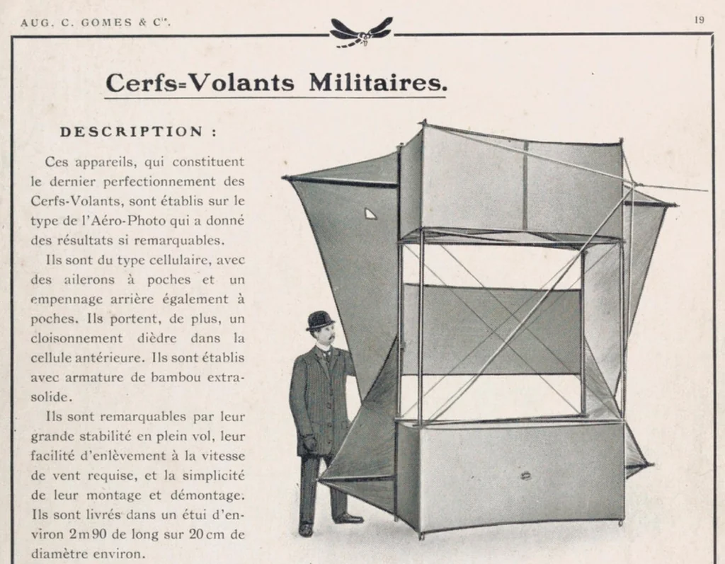 An illustration from Cerfs Volants Militaires Scientifiques Et Sportifs Catalogue Aug C, 1911, leaf 22