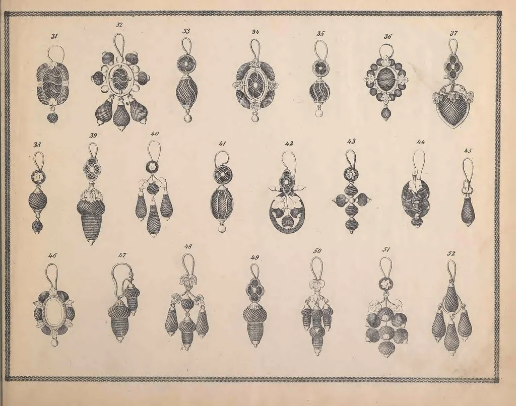 An illustration from Charles T. Menge's price list of ornamental hair jewelry and device work, nos. 32 and 34 John Street, New York, 1873, leaf 10
