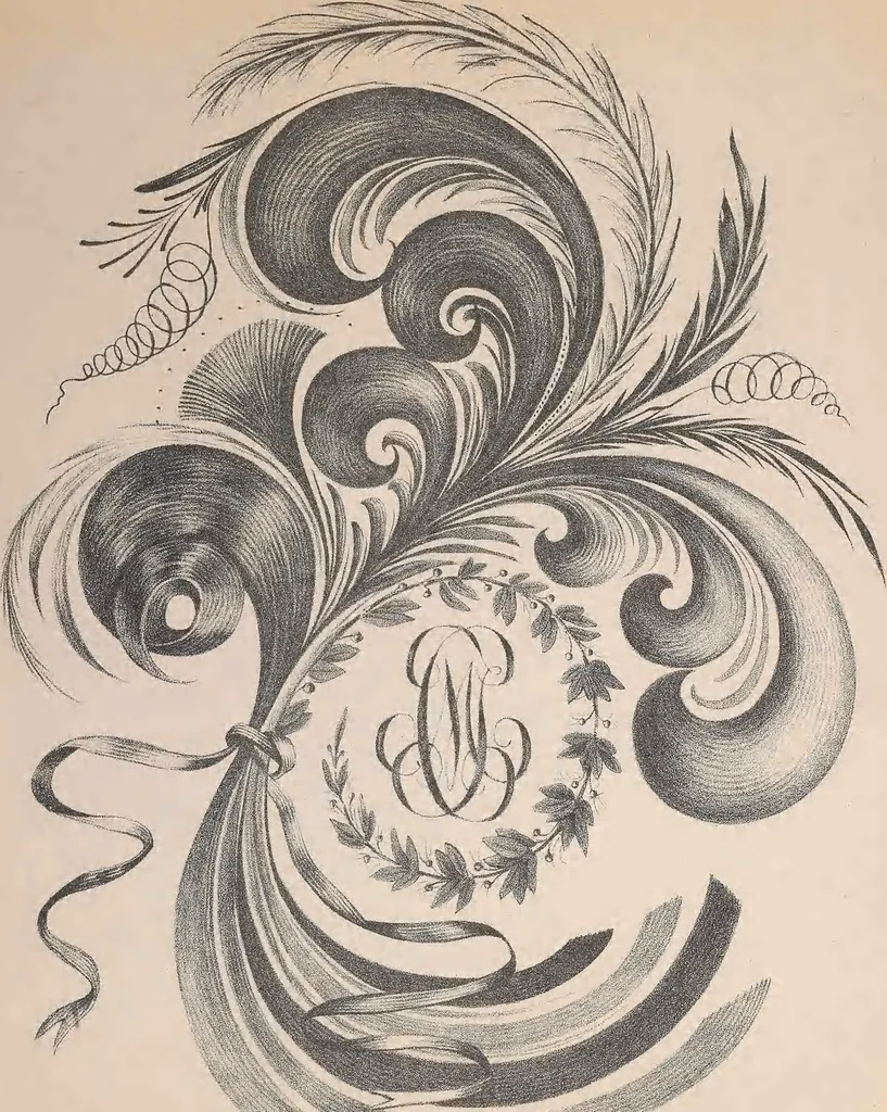 An illustration from Charles T. Menge's price list of ornamental hair jewelry and device work, nos. 32 and 34 John Street, New York, 1873, leaf 100