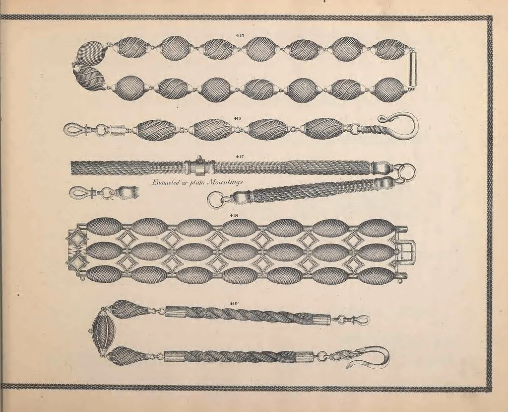 An illustration from Charles T. Menge's price list of ornamental hair jewelry and device work, nos. 32 and 34 John Street, New York, 1873, leaf 56