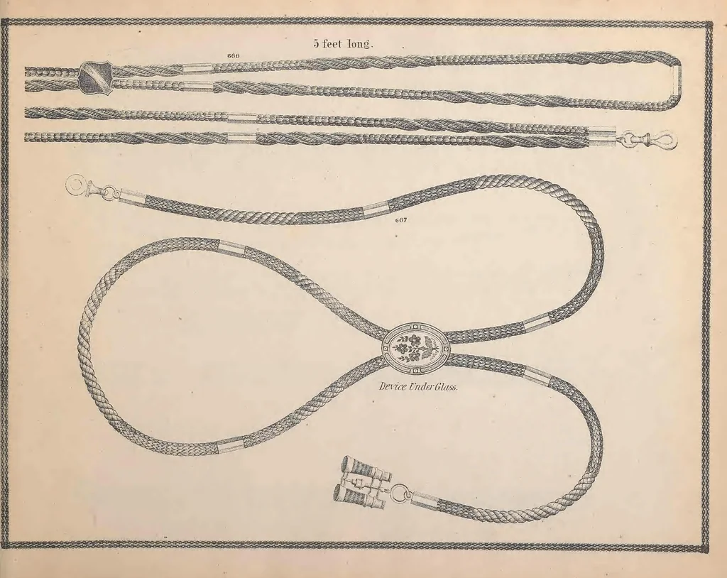 An illustration from Charles T. Menge's price list of ornamental hair jewelry and device work, nos. 32 and 34 John Street, New York, 1873, leaf 88