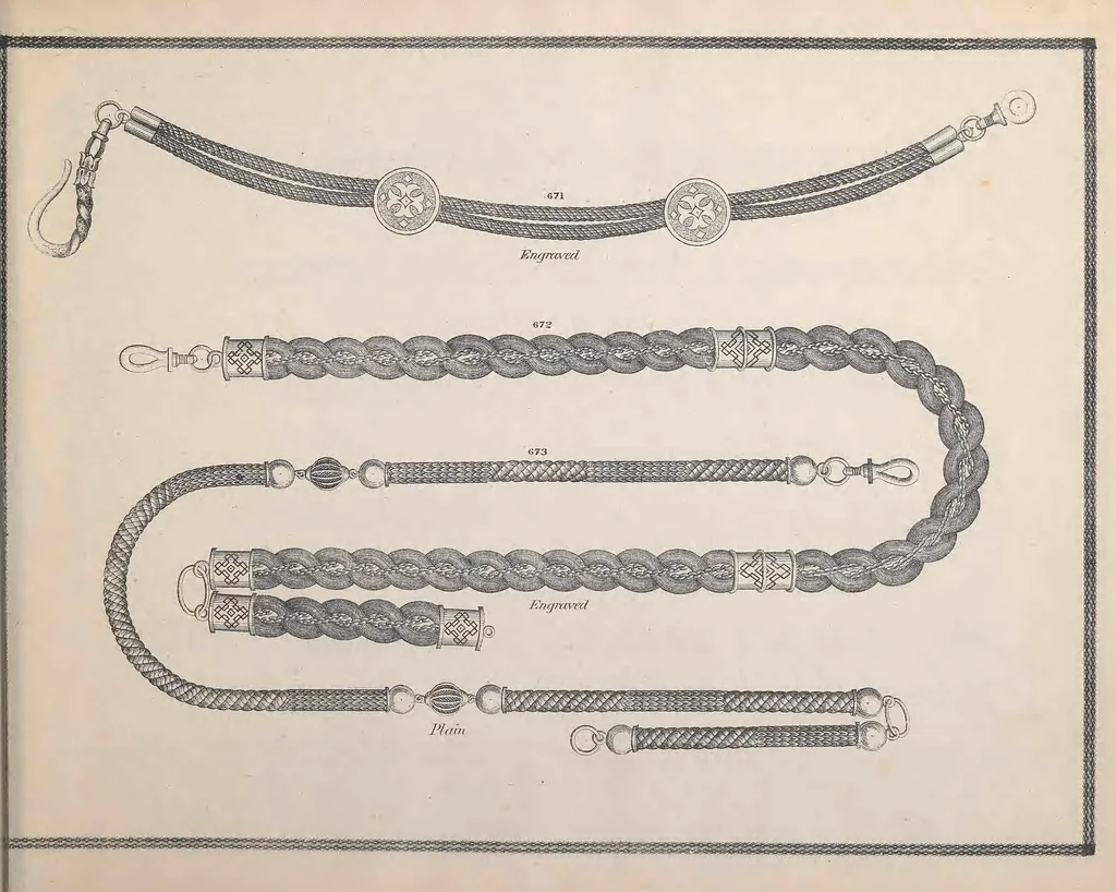 An illustration from Charles T. Menge's price list of ornamental hair jewelry and device work, nos. 32 and 34 John Street, New York, 1873, leaf 92