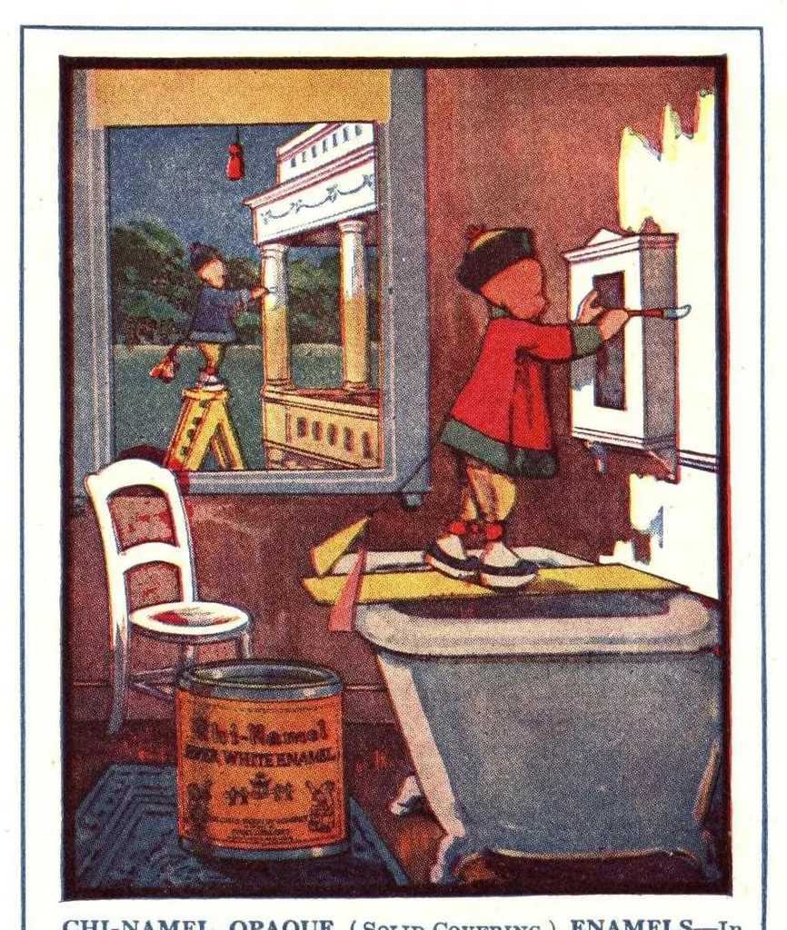 An illustration from Chi-Namel: a finish for everything about the home., 1900, leaf 2