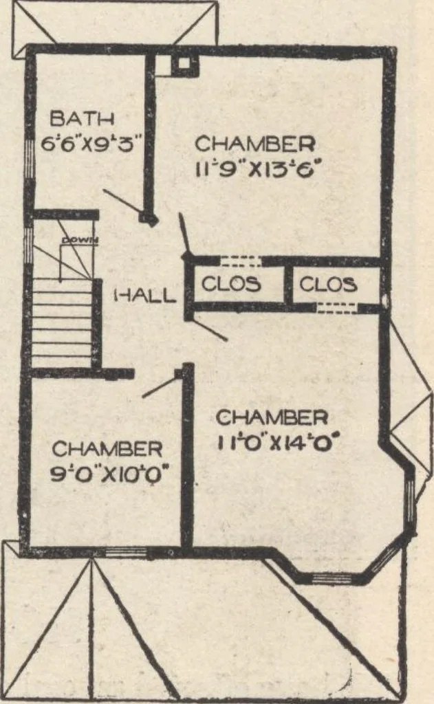 An illustration from A book of plans, no. 54, 1909, leaf 10