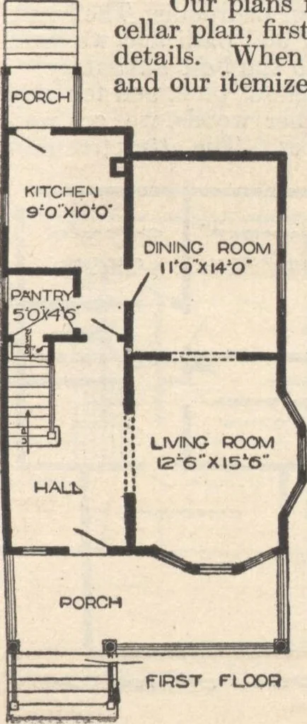 An illustration from A book of plans, no. 54, 1909, leaf 10
