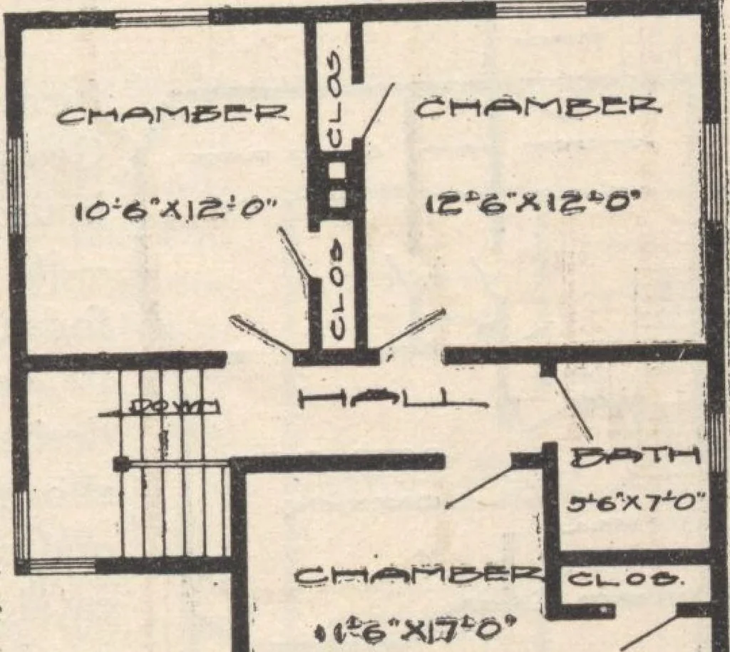 An illustration from A book of plans, no. 54, 1909, leaf 14