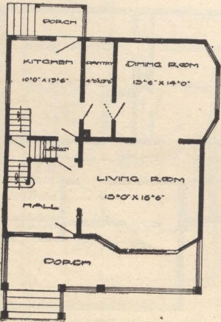 An illustration from A book of plans, no. 54, 1909, leaf 15
