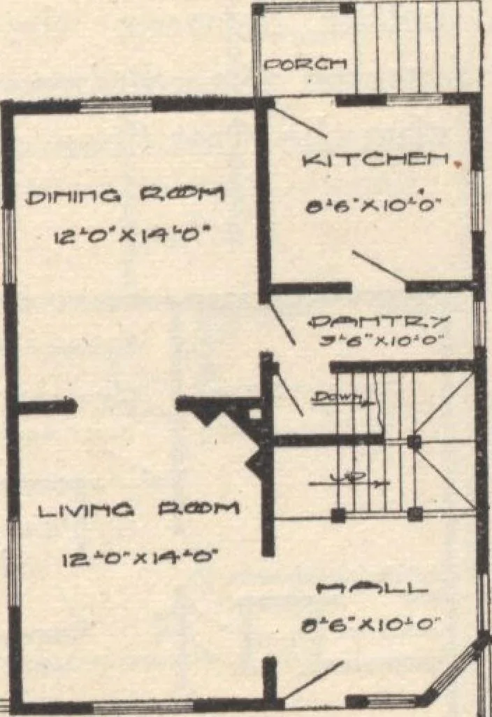An illustration from A book of plans, no. 54, 1909, leaf 16