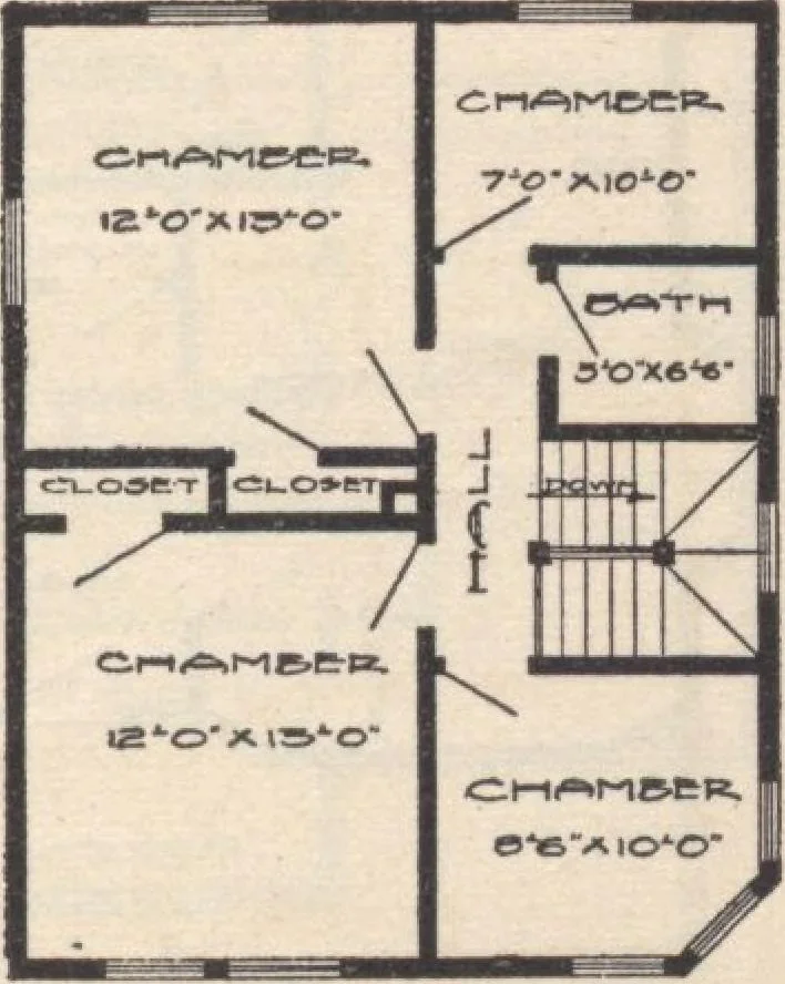 An illustration from A book of plans, no. 54, 1909, leaf 16