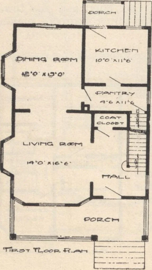 An illustration from A book of plans, no. 54, 1909, leaf 17