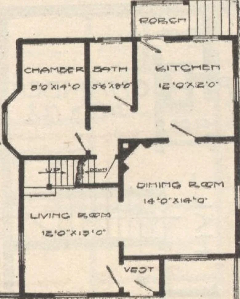 An illustration from A book of plans, no. 54, 1909, leaf 18