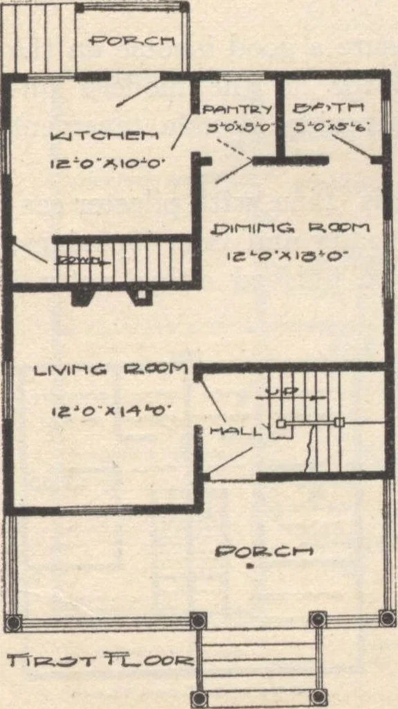 An illustration from A book of plans, no. 54, 1909, leaf 20