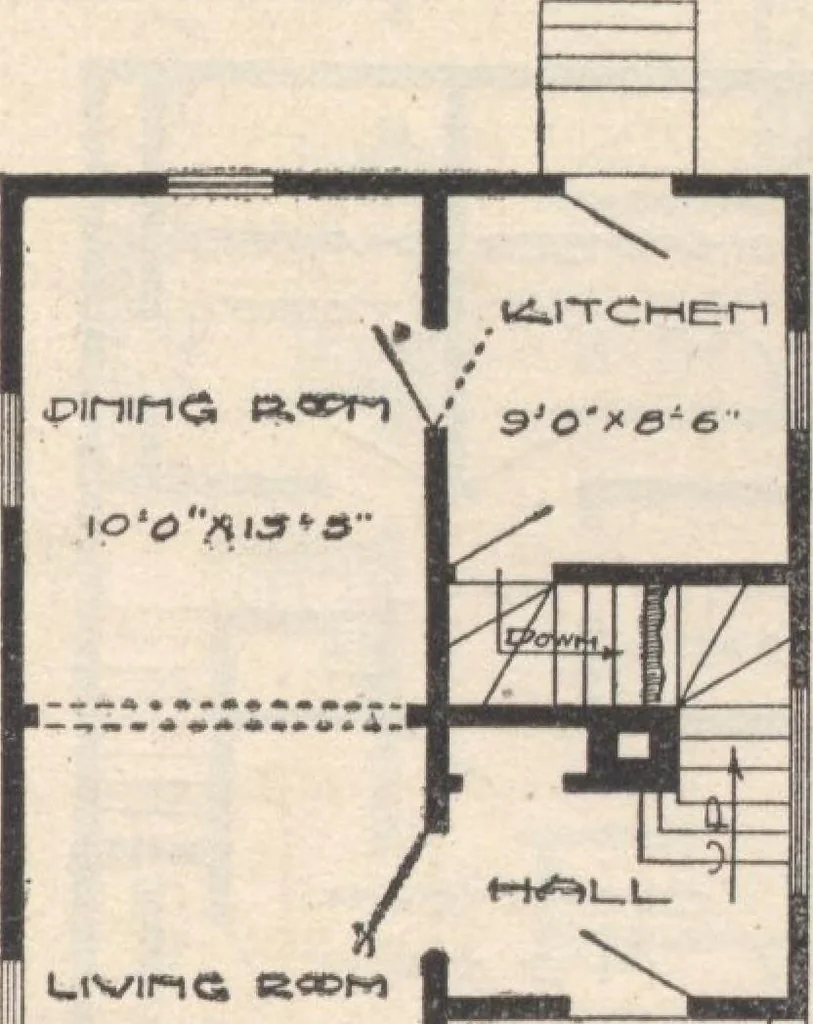 An illustration from A book of plans, no. 54, 1909, leaf 22