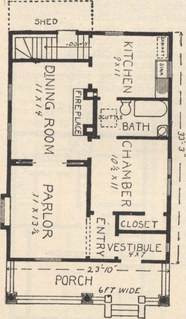 An illustration from A book of plans, no. 54, 1909, leaf 24