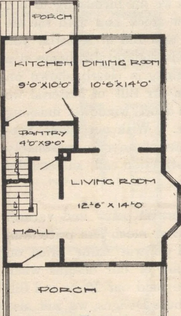 An illustration from A book of plans, no. 54, 1909, leaf 25