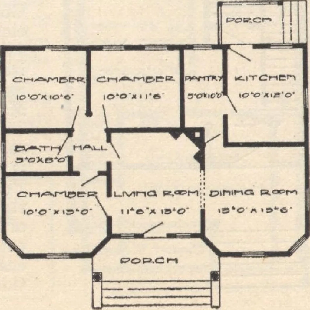 An illustration from A book of plans, no. 54, 1909, leaf 27