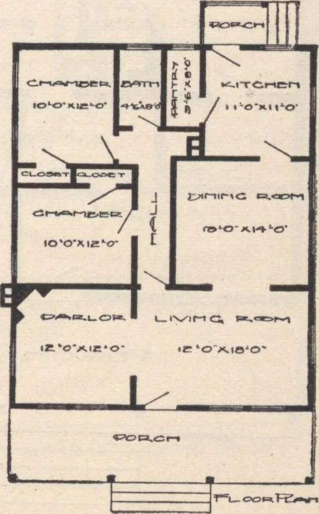 An illustration from A book of plans, no. 54, 1909, leaf 28