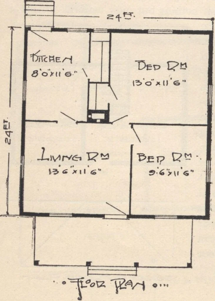 An illustration from A book of plans, no. 54, 1909, leaf 31