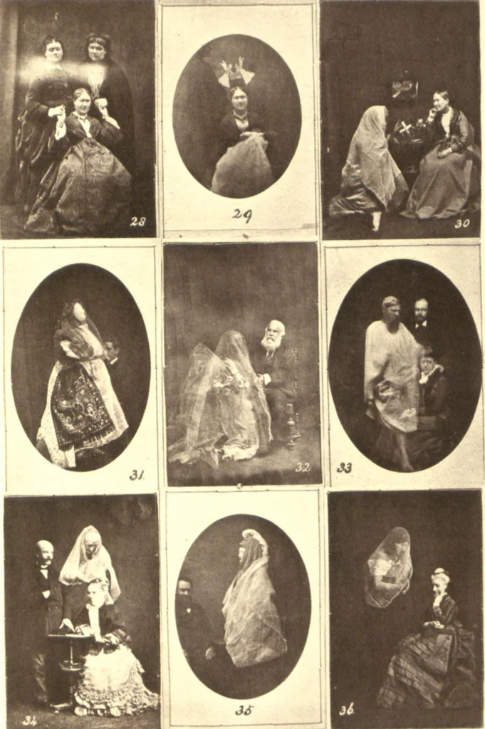 An illustration from Chronicles Of The Photographs Of Spiritual Beings, 1882, leaf 150