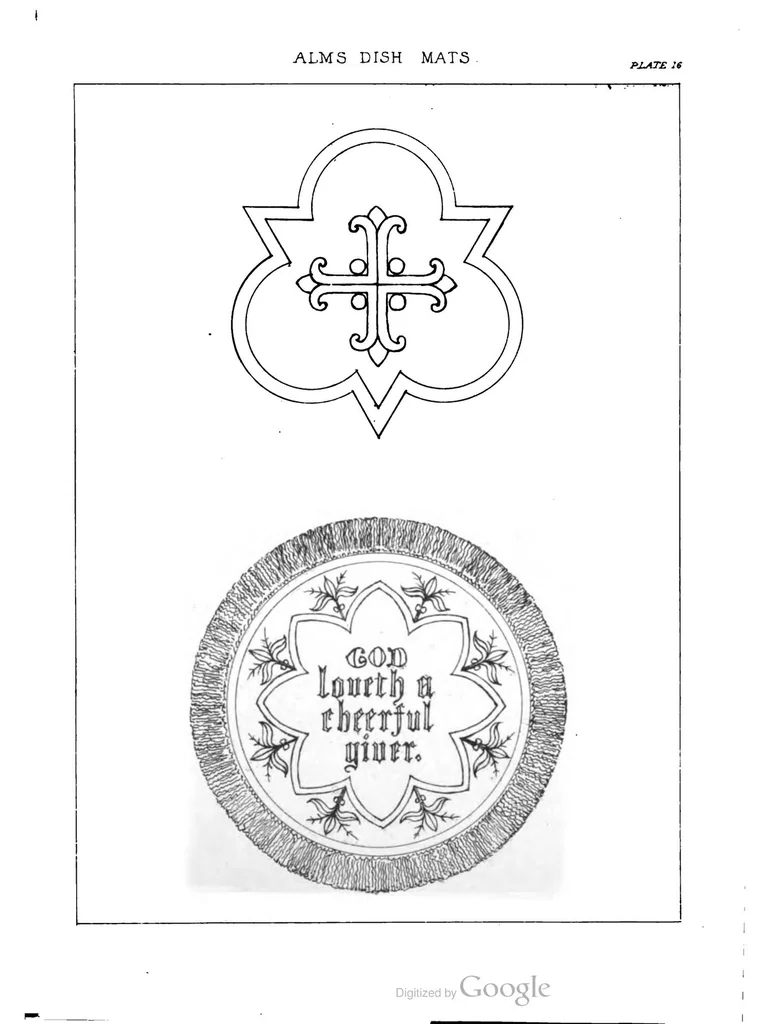 An illustration from Church Embroidery: Ancient And Modern, 1867, leaf 141