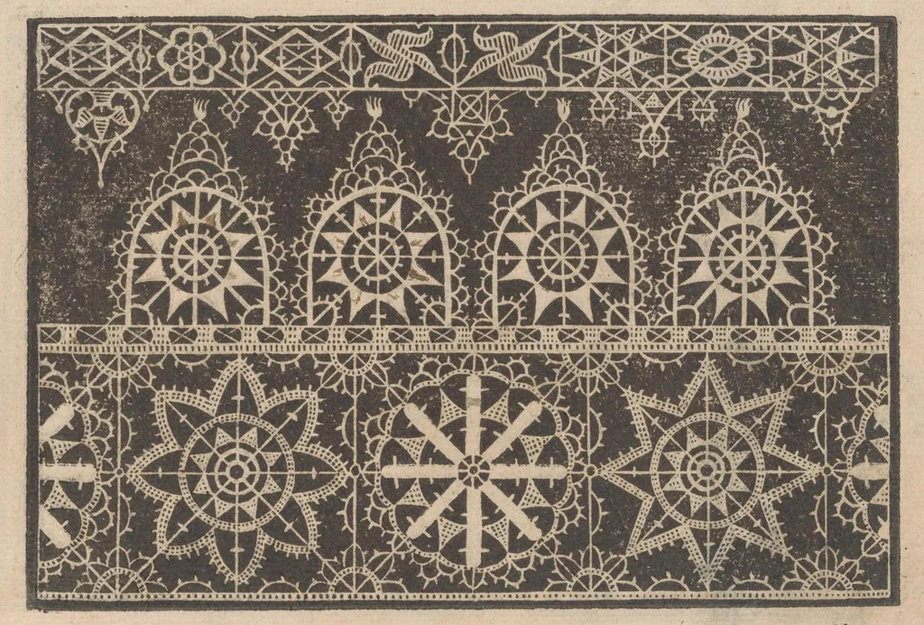 An illustration from Prima parte de' fiori,disegni di varie sorti di ricami moderni, 1591, leaf 12