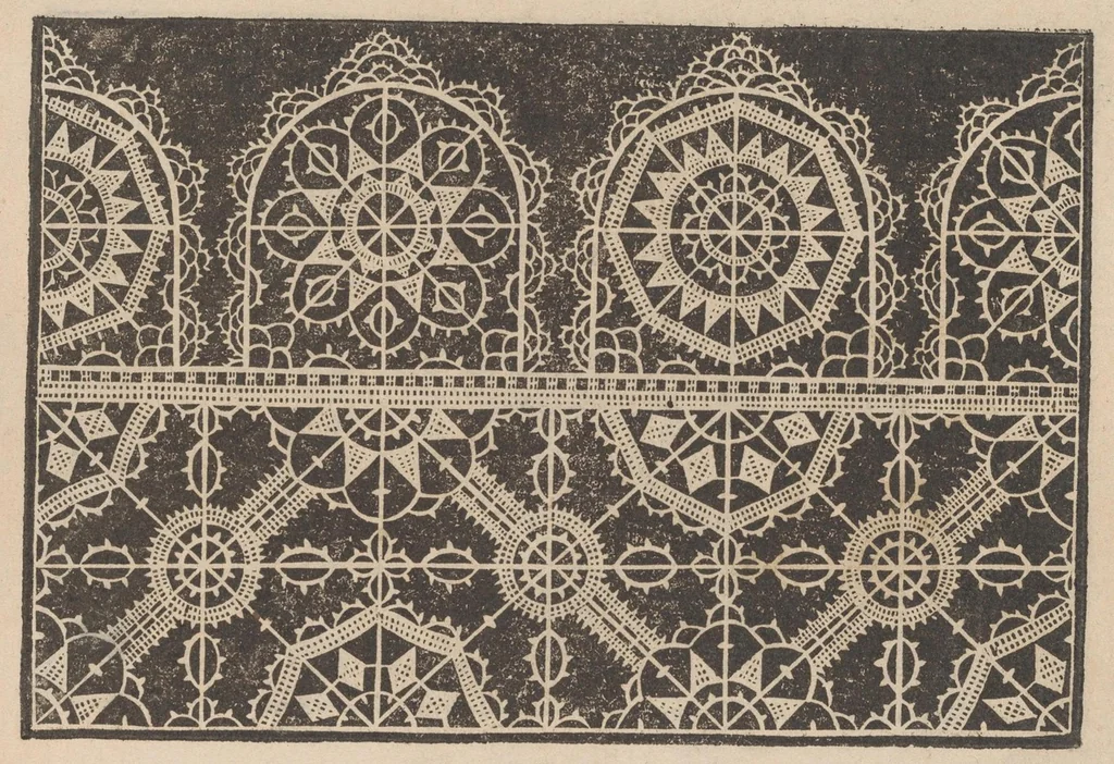 An illustration from Prima parte de' fiori,disegni di varie sorti di ricami moderni, 1591, leaf 13