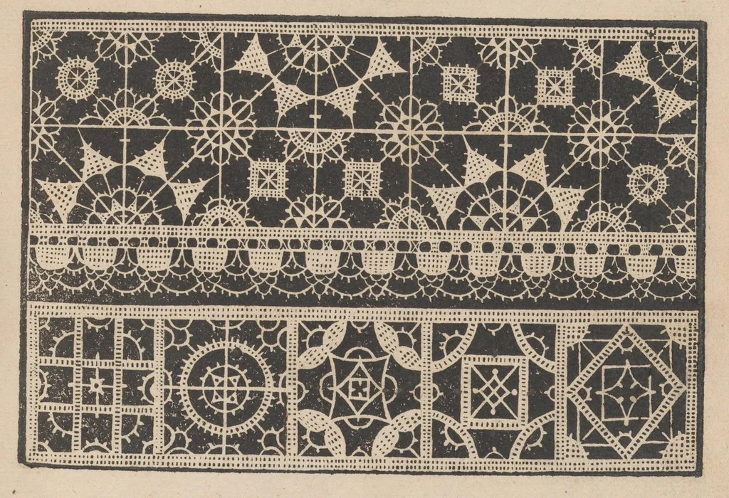 An illustration from Prima parte de' fiori,disegni di varie sorti di ricami moderni, 1591, leaf 17