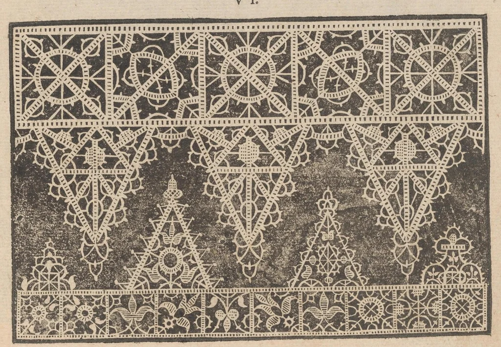 An illustration from Prima parte de' fiori,disegni di varie sorti di ricami moderni, 1591, leaf 7