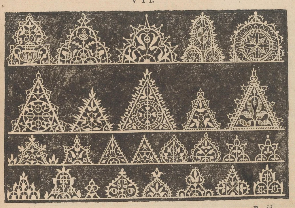 An illustration from Prima parte de' fiori,disegni di varie sorti di ricami moderni, 1591, leaf 8
