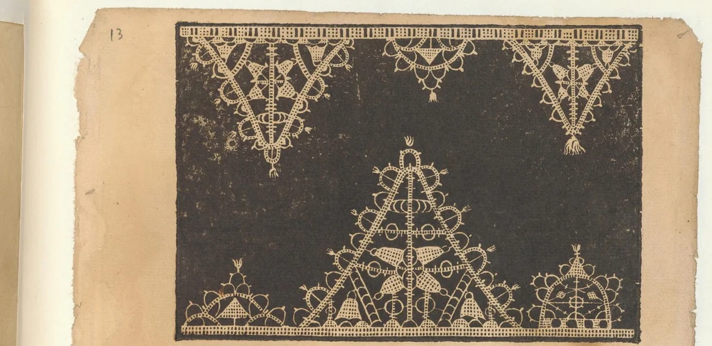 An illustration from Prima parte de' fiori, disegni di varie sorti di ricami moderni, 1591, leaf 13