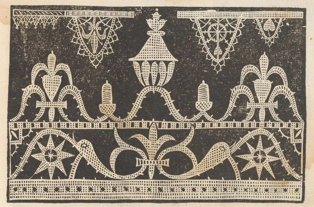An illustration from Prima parte de' fiori, disegni di varie sorti di ricami moderni, 1591, leaf 9