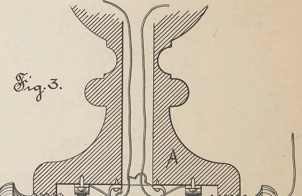 An illustration from Collection of United States patents granted to Thomas A. Edison, 1869-1884, 1869, leaf 1007