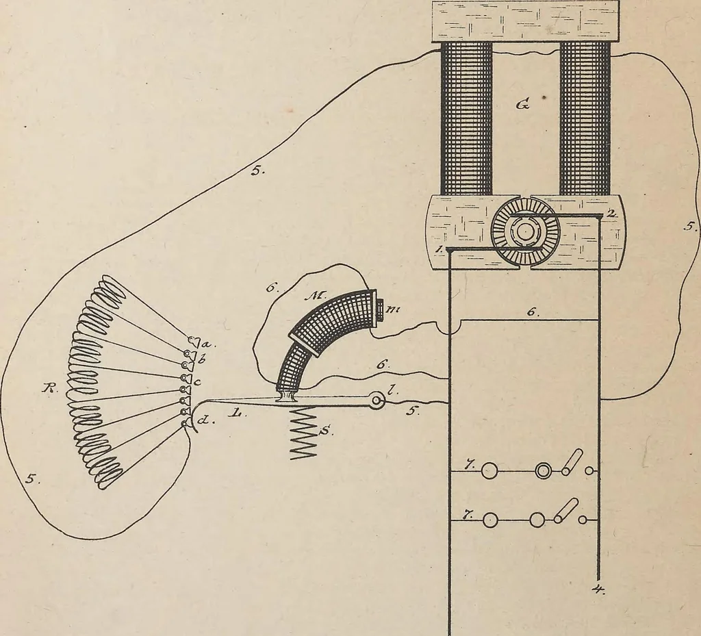 An illustration from Collection of United States patents granted to Thomas A. Edison, 1869-1884, 1869, leaf 1021