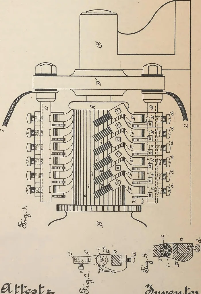 An illustration from Collection of United States patents granted to Thomas A. Edison, 1869-1884, 1869, leaf 1093