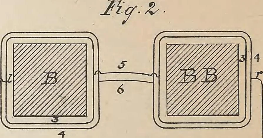 An illustration from Collection of United States patents granted to Thomas A. Edison, 1869-1884, 1869, leaf 1161