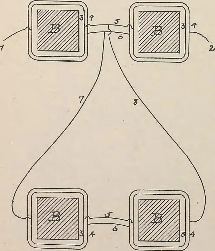 An illustration from Collection of United States patents granted to Thomas A. Edison, 1869-1884, 1869, leaf 1161