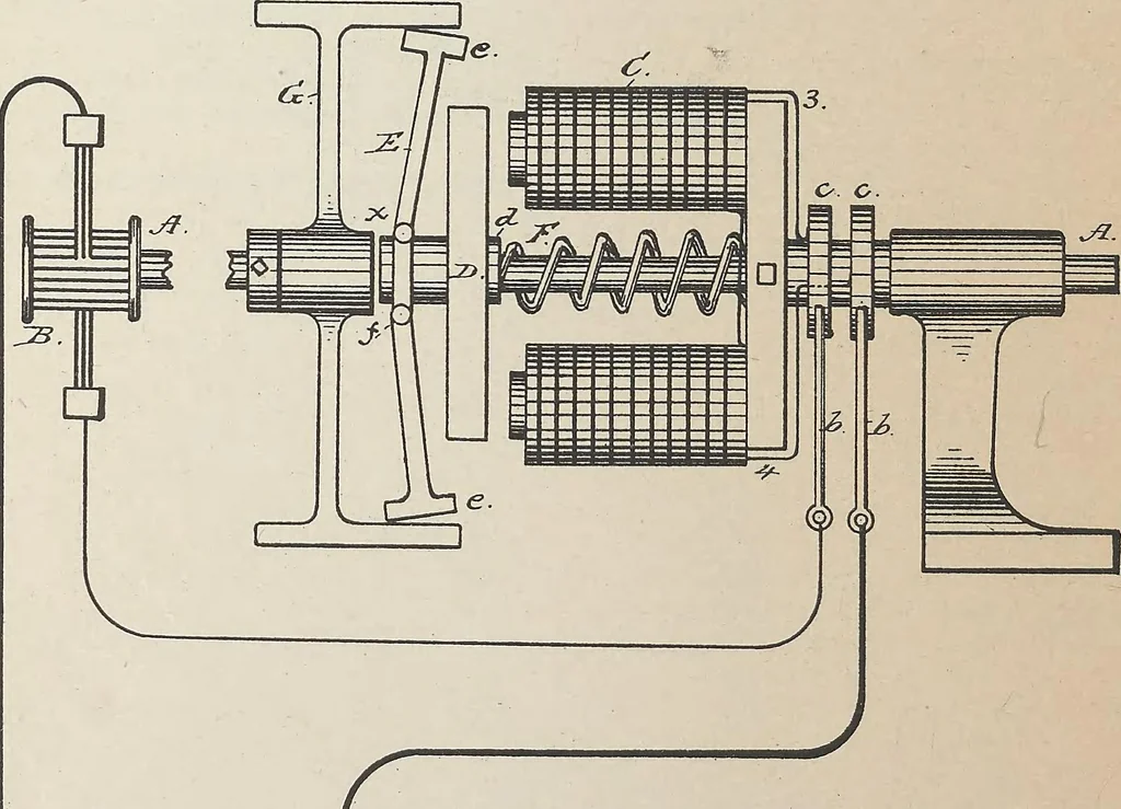 An illustration from Collection of United States patents granted to Thomas A. Edison, 1869-1884, 1869, leaf 1255