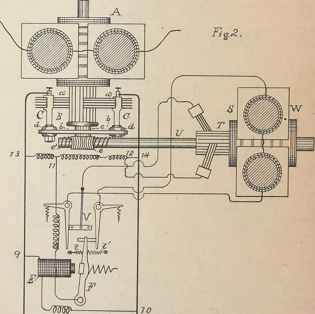 An illustration from Collection of United States patents granted to Thomas A. Edison, 1869-1884, 1869, leaf 1319