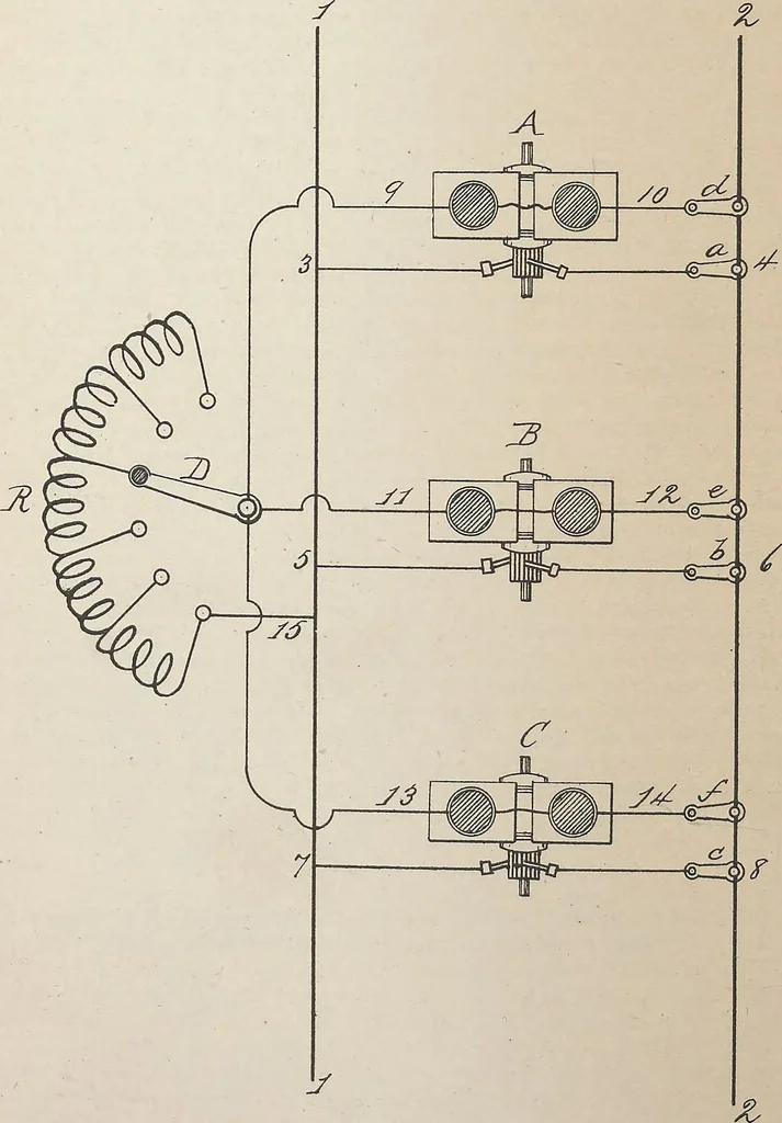 An illustration from Collection of United States patents granted to Thomas A. Edison, 1869-1884, 1869, leaf 1339