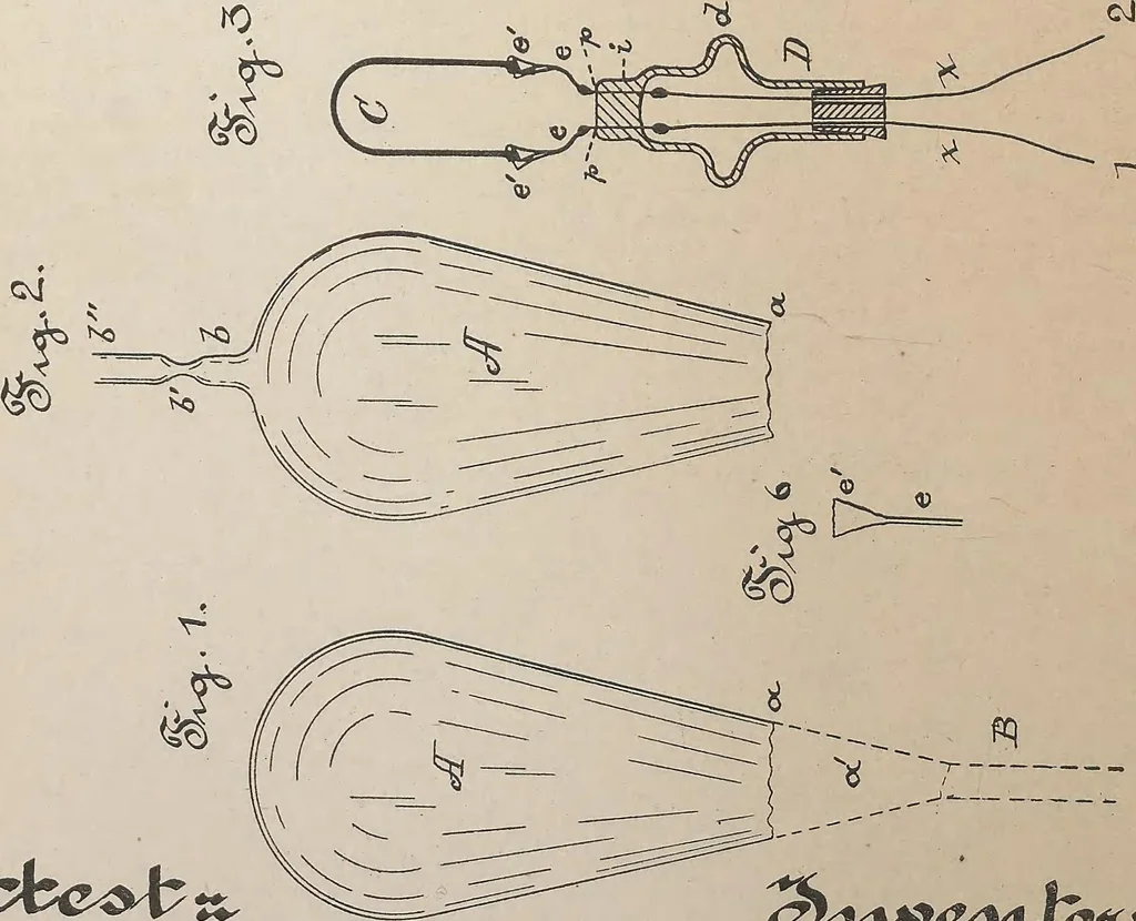 An illustration from Collection of United States patents granted to Thomas A. Edison, 1869-1884, 1869, leaf 1359