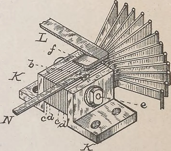 An illustration from Collection of United States patents granted to Thomas A. Edison, 1869-1884, 1869, leaf 1507