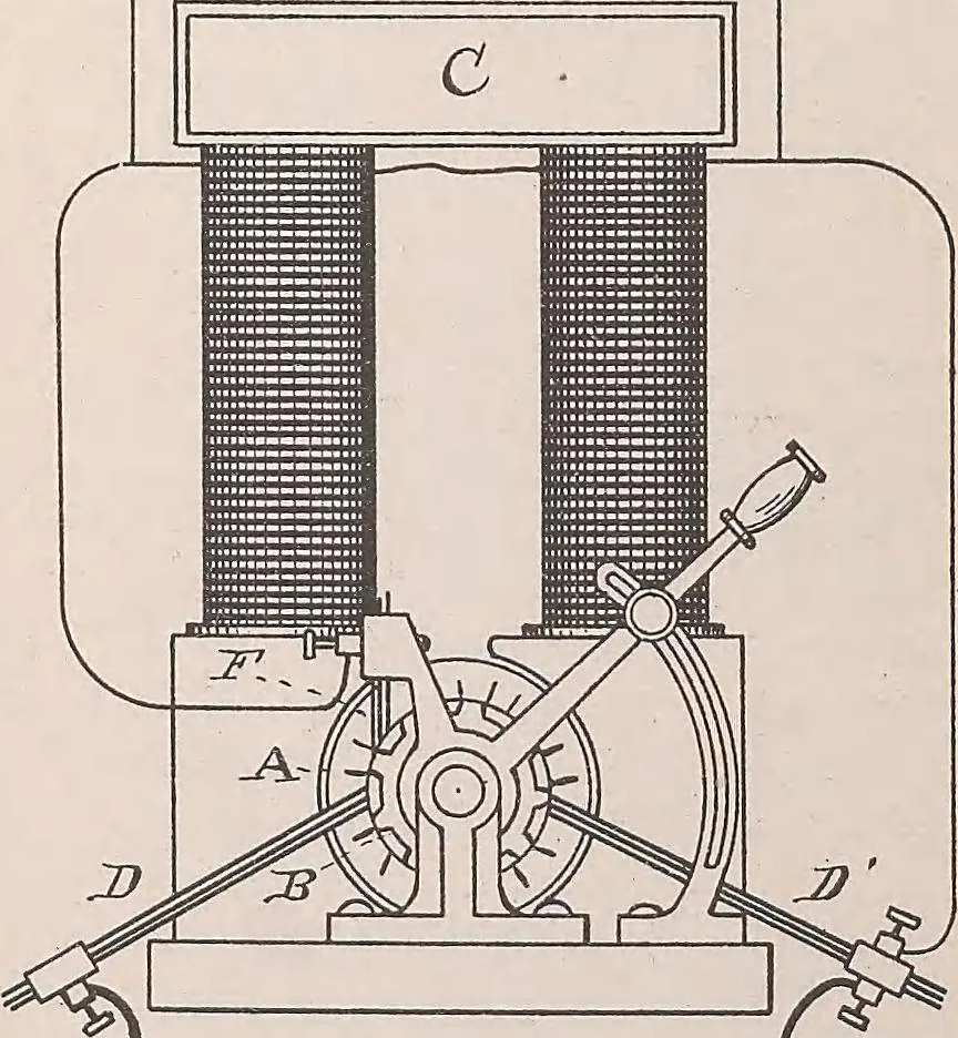 An illustration from Collection of United States patents granted to Thomas A. Edison, 1869-1884, 1869, leaf 1663
