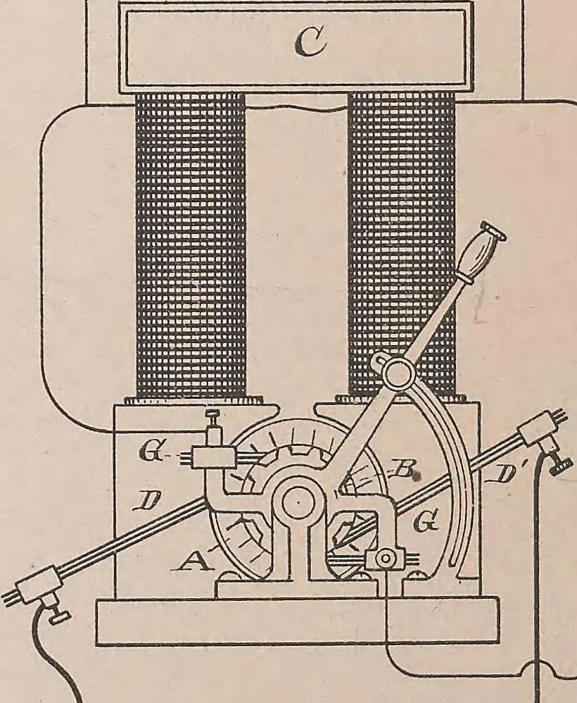 An illustration from Collection of United States patents granted to Thomas A. Edison, 1869-1884, 1869, leaf 1663
