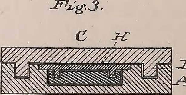 An illustration from Collection of United States patents granted to Thomas A. Edison, 1869-1884, 1869, leaf 1667