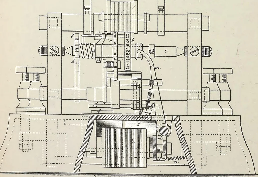An illustration from Collection of United States patents granted to Thomas A. Edison, 1869-1884, 1869, leaf 253