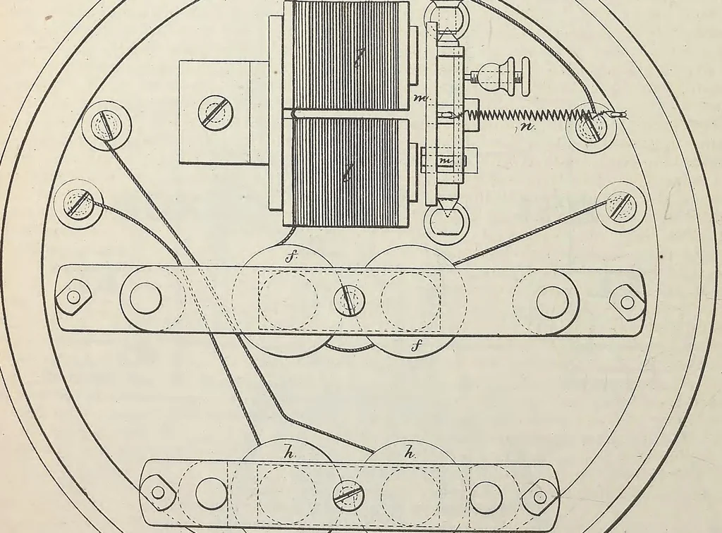 An illustration from Collection of United States patents granted to Thomas A. Edison, 1869-1884, 1869, leaf 255