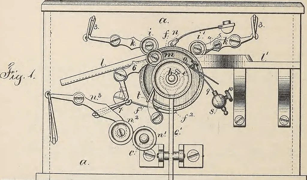 An illustration from Collection of United States patents granted to Thomas A. Edison, 1869-1884, 1869, leaf 461